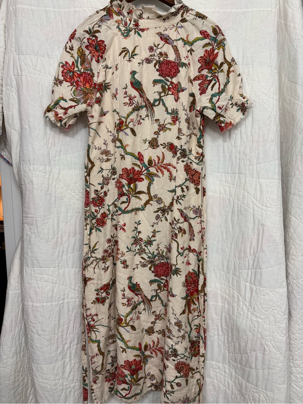 PILCRO Anthropologie Ruffle Collar Button-Down Midi Dress - Picture 6 of 11